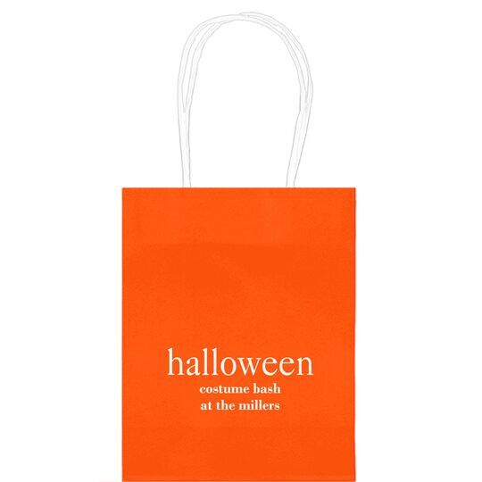 Big Word Halloween Mini Twisted Handled Bags
